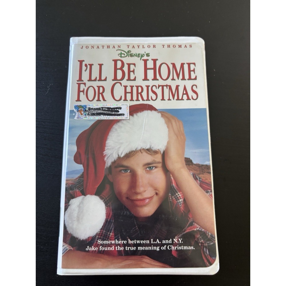 VTG 1998 Disney "I'll Be Home For Christmas" VHS Tape Clamshell Case Disney
